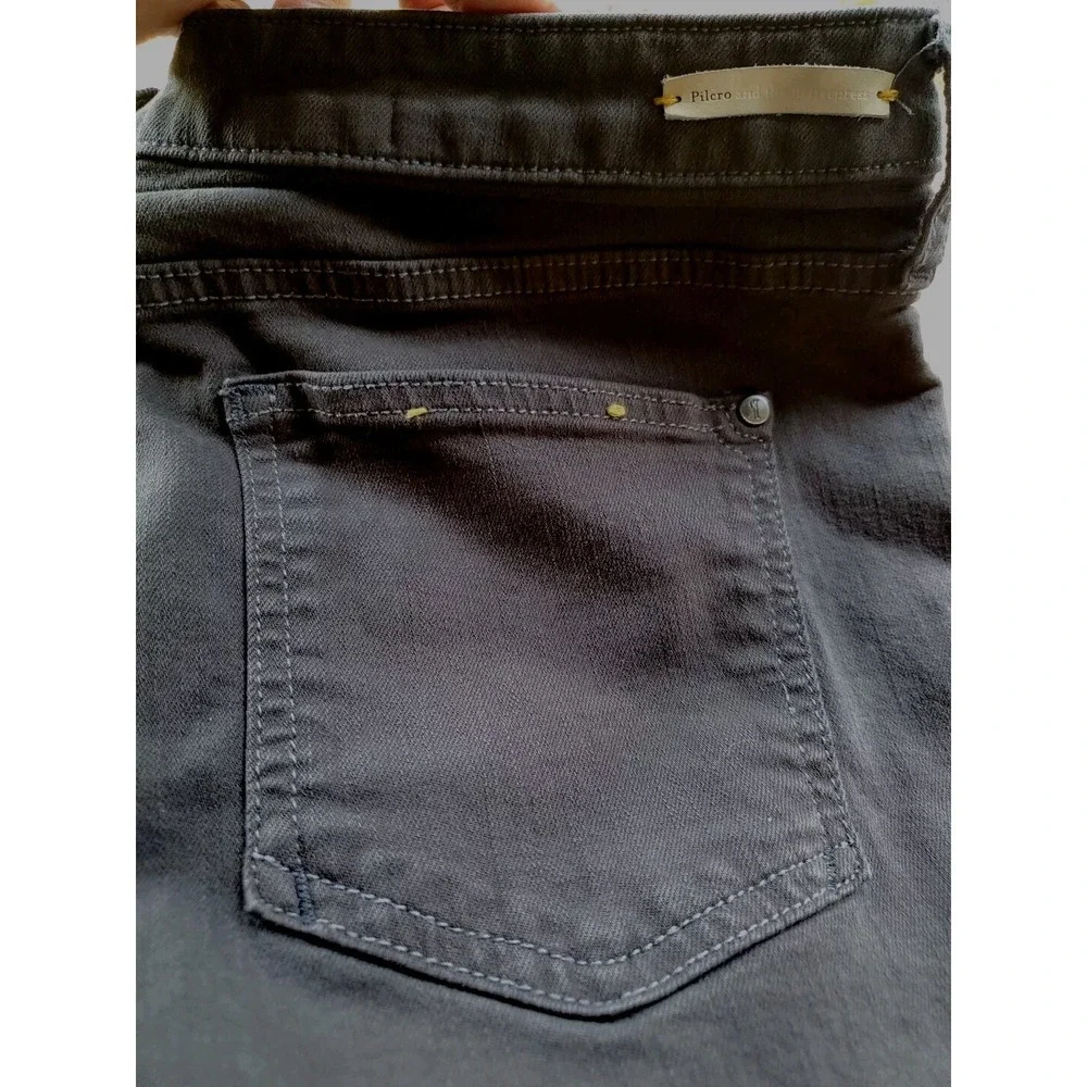 Pilcro & The‎ Letterpress Fit Stet Gray Denim Jean Shorts Sz 35 Boutique stretch